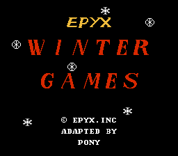 Winter Games Title Screen